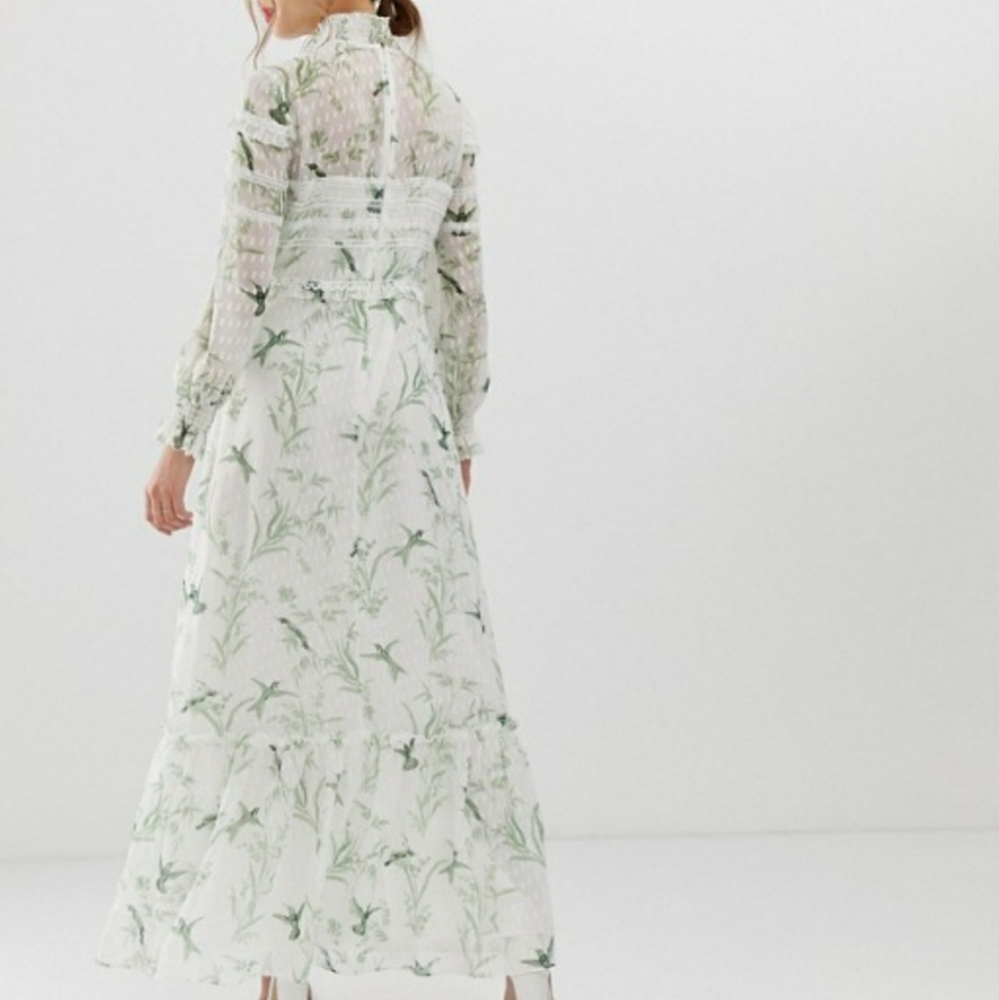Ted Baker Fortune Harriet Lace Trim Maxi Dress - Picture 1 of 11